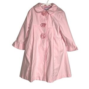 Rothschild Girl's Pink Button Up Dress Coat Size 4T